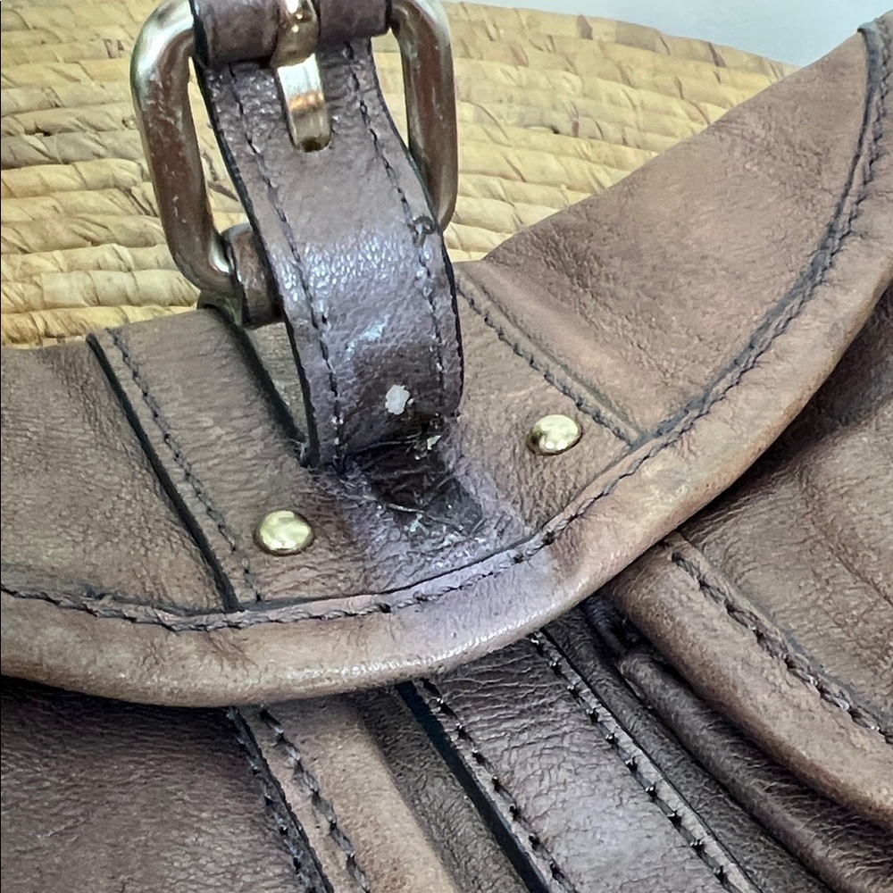 Schuler & Sons Brown Leather Crossbody Bag Vintage Anthropologie - Picture 11 of 11